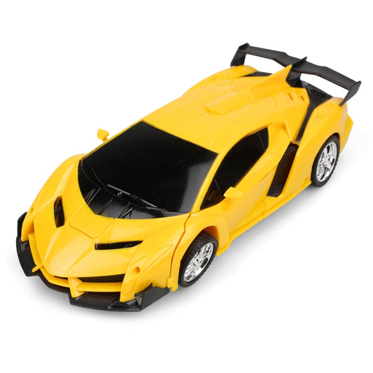 1023 4 Channels Remotely Deformed Car Toy Car(Yellow) by buy2fix