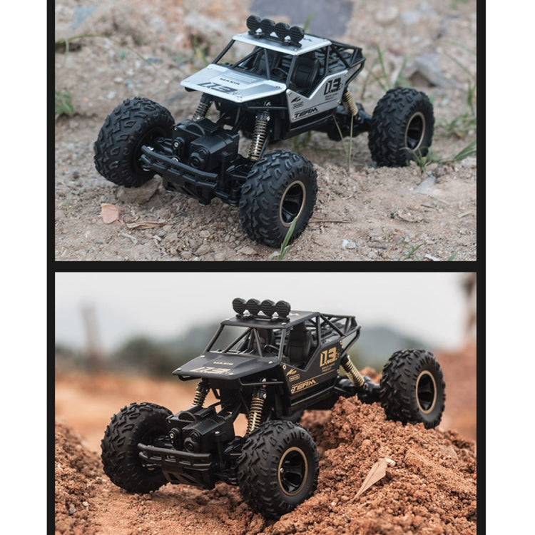 HD6026 1:16 Large Alloy Climbing Car Mountain Cross-country Four-wheel Drive Remote Control Car Toy, Size: 28cm(Silver) by buy2fix