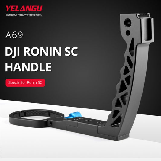 YELANGU A69 Lifting Handle Pot Handheld Stabilizer Extension Mount for DJI Ronin SC (Black) by YELANGU