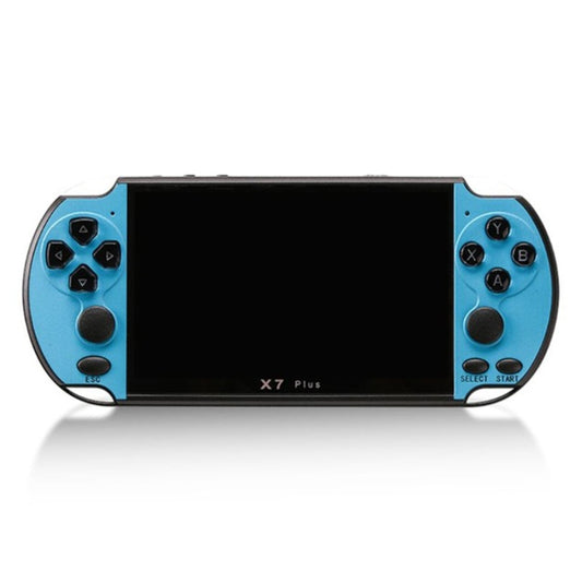 X7 Plus Retro Classic Games Handheld Game Console with 5.1 inch HD Screen & 8G Memory, Support MP4 / ebook(Blue) by buy2fix