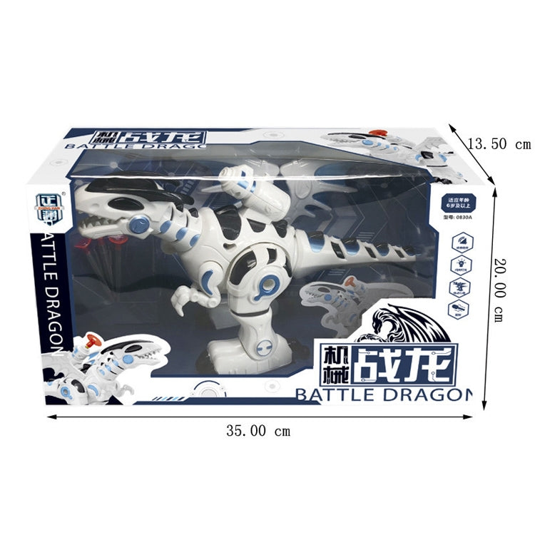Electric Mechanical Fighting Dinosaur Children Dinosaur Model Toy, Support Walking & Lighting & Sound & Launch Soft Bullet by buy2fix
