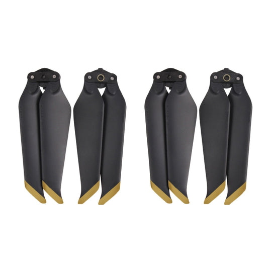 2 Pairs 8743F Low Noise Quick-release Propellers for DJI Mavic 2 Pro / Zoom (Black+Gold) by buy2fix