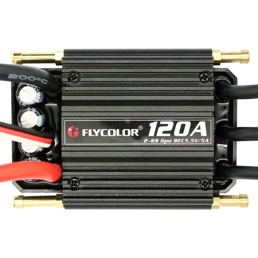 Flycolor Flymoster Series 120A 2-6S Waterproof Electronic Speed Controller for RC Boat by buy2fix