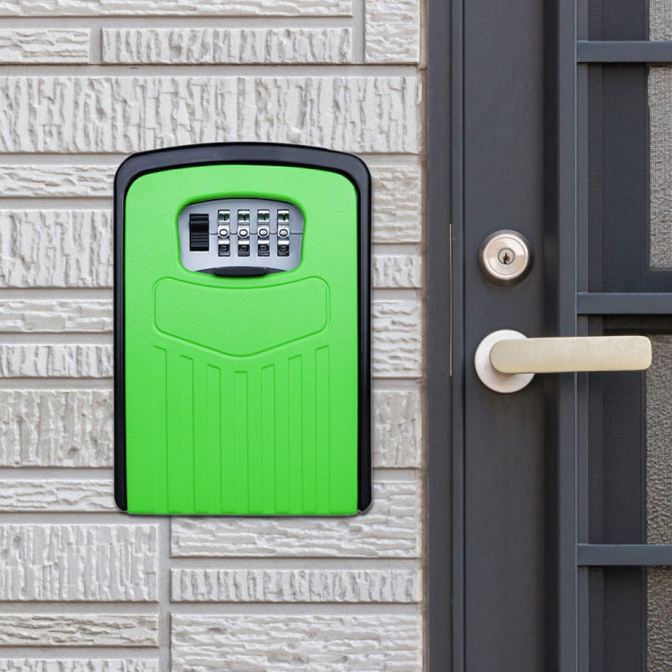 Large Password Lock Metal Storage Box Villa Security Box Wall Cabinet Safety Box(Green) by buy2fix