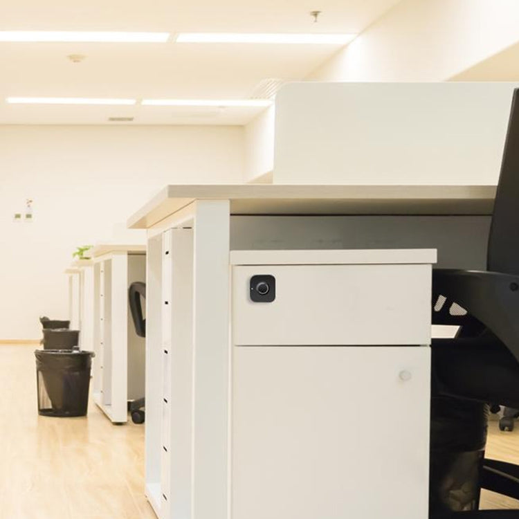 BP01-B Micro USB Charging Triple Drawer Right Hand Unlocking Smart Semiconductor Fingerprint Lock(Black) by buy2fix