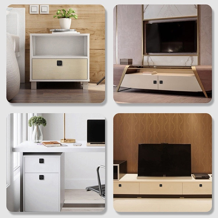 T4 Micro USB Charging Drawer Cabinet Door ABS Smart Fingerprint Lock by buy2fix