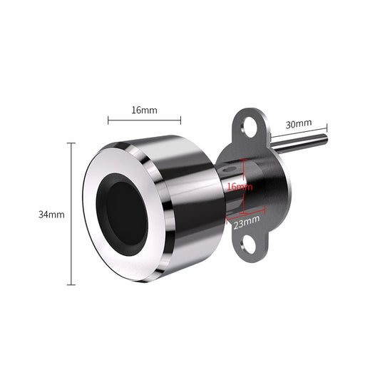 T23FB Micro USB Charging Zinc Alloy Smart Fingerprint + Bluetooth Triple Linkage Open Drawer Lock File Cabinet Lock by buy2fix