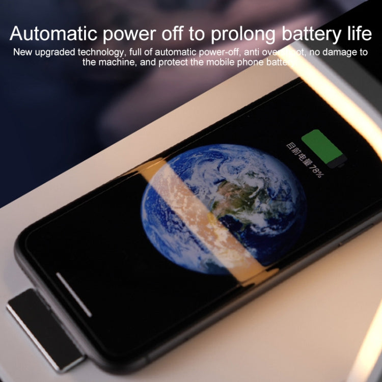 XM9902 Portable Wireless Charger Touch LED Desk Lamp (White) by buy2fix