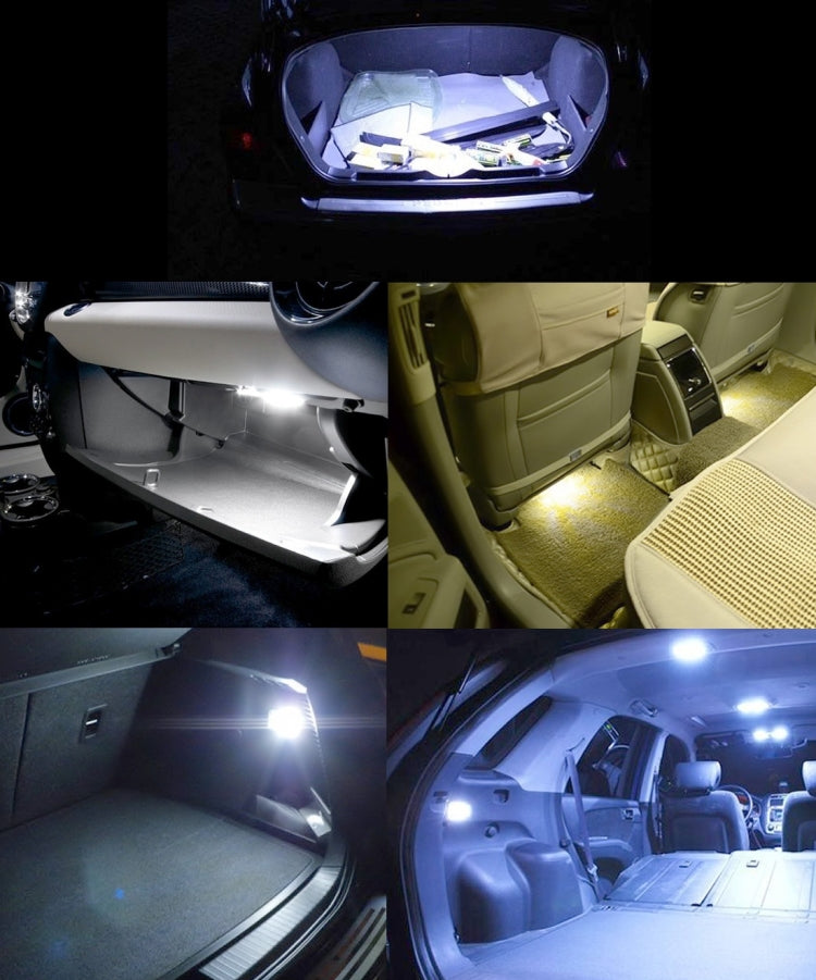 2 PCS 39mm Festoon 3W 300LM White Light 8 LED 3528 SMD Canbus Error-Free Car Reading Lamps, DC 12 by buy2fix