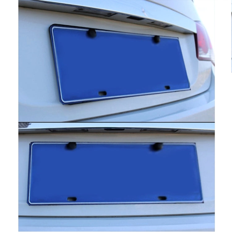 2 PCS Car License Plate Frames Car Styling License Plate Frame Magnesium Alloy Universal License Plate Holder Car Accessories(Black) by buy2fix