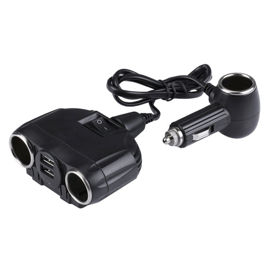 Olesson 2.1A / 1A Dual-USB Ports Car Cigarette Lighter Socket Car Charger by buy2fix