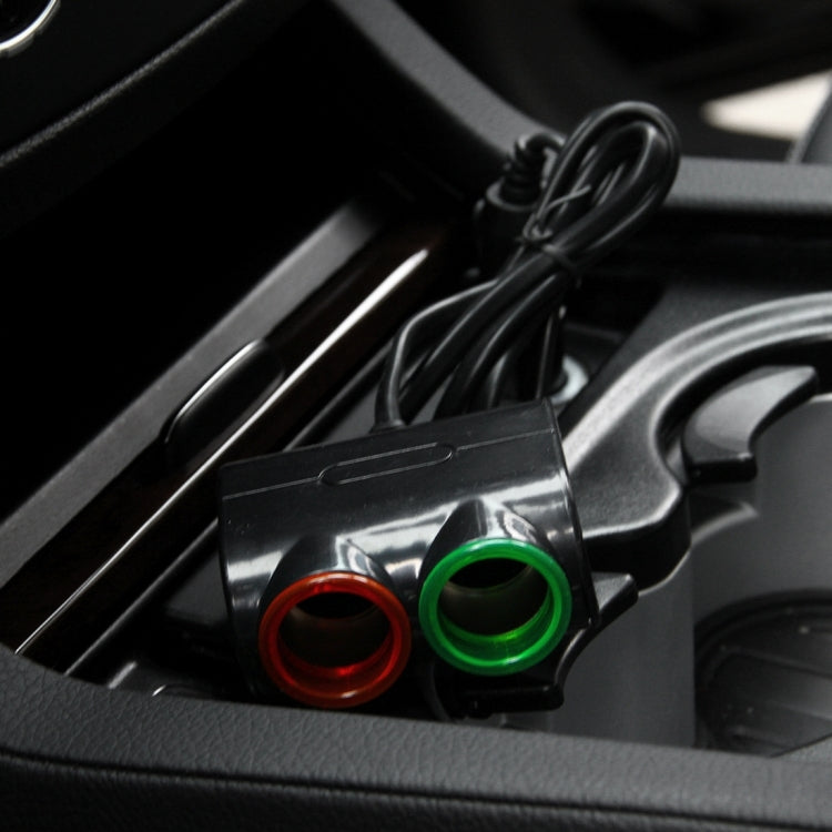 Olesson Streamlined Design 1.2A USB Car Cigarette Lighter Socket Car Charger with Color LED Light by buy2fix