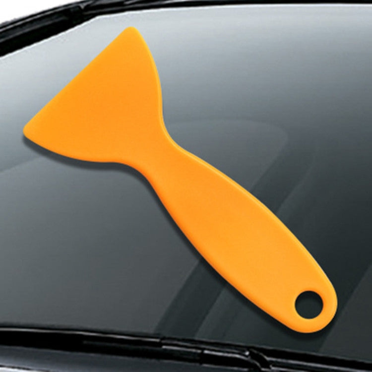 100 PCS Yellow Plastic Small Scraper Car Film Tools Film Scraper Car Accessories by buy2fix