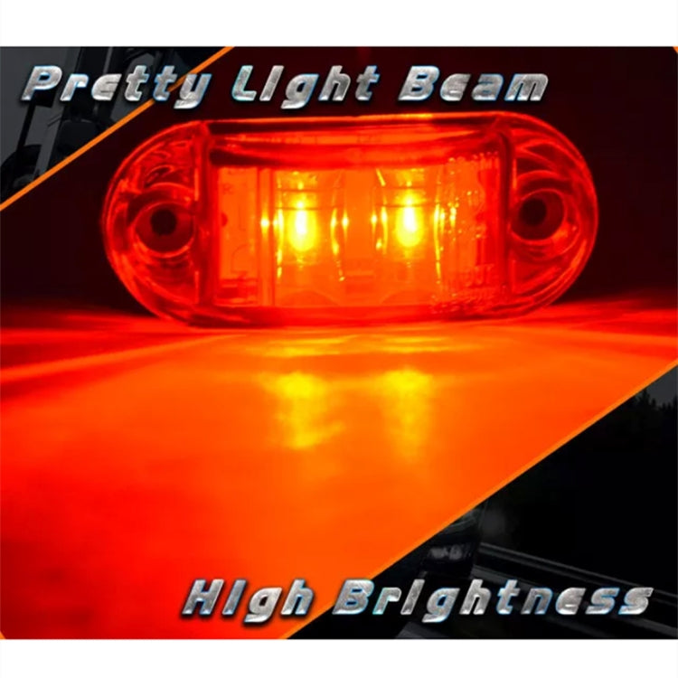 10 PCS 10-30V Car Truck Trailer Piranha LED Side Marker Blinker Lights Bulb, Red Light by buy2fix