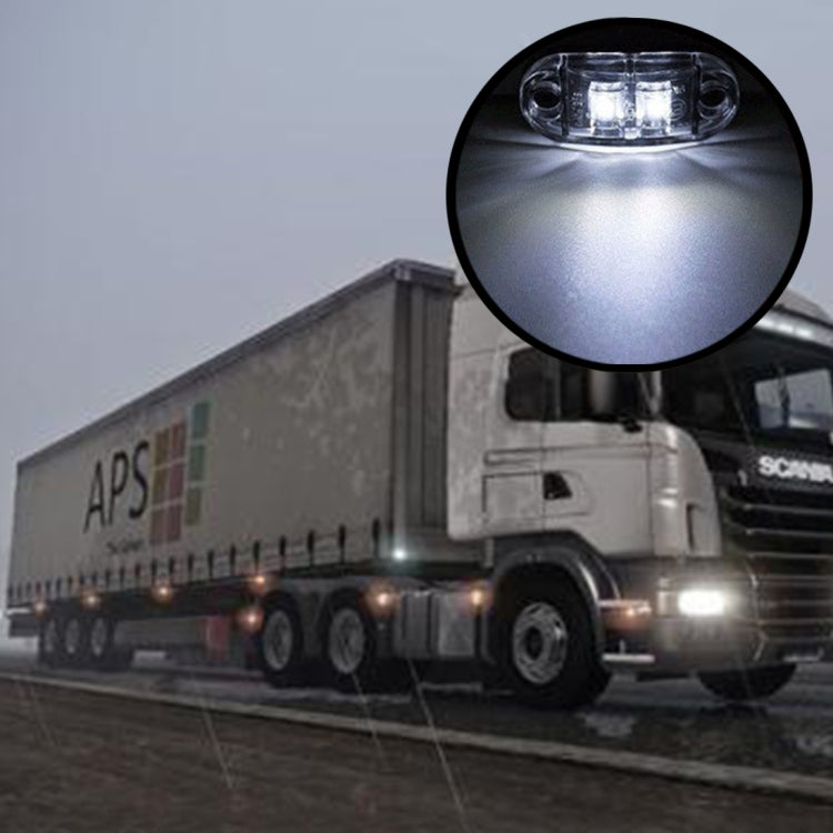 10 PCS Car Truck Trailer Piranha LED Side Marker Indicator Lights Bulb Lamp(White Light) by buy2fix