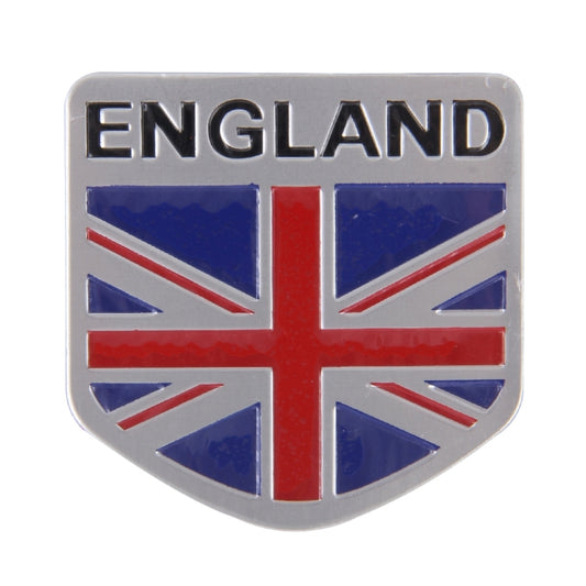 England Flag Style Metal Car Sticker by buy2fix