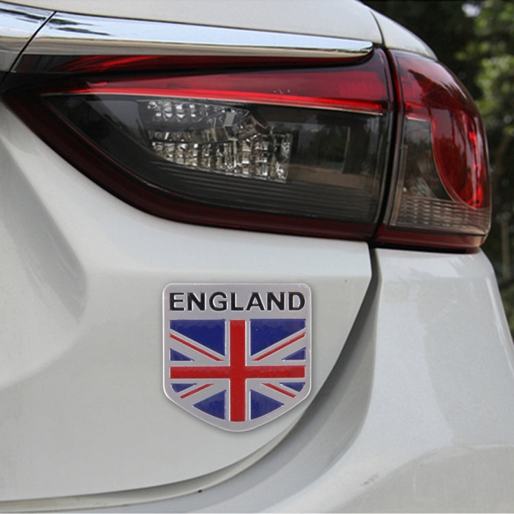 England Flag Style Metal Car Sticker by buy2fix