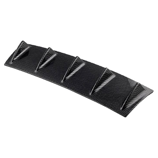 Universal Car Rear Bumper Lip Diffuser 5 Shark Fin Style Carbon Fiber ABS, Size: 60.0x18.0x5.0cm by buy2fix