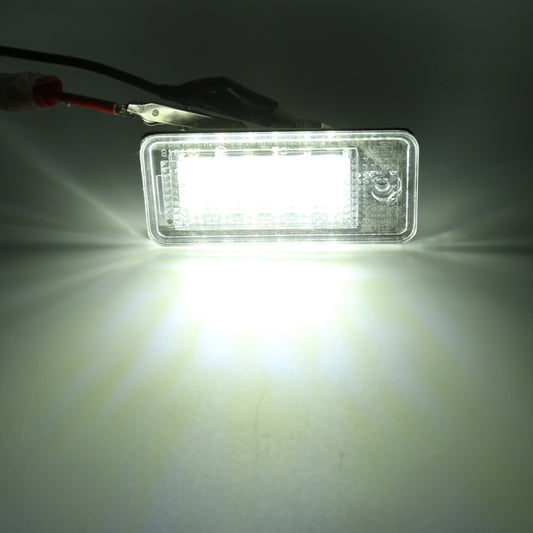 2 PCS License Plate Light with 18 SMD-3528 Lamps for Audi by buy2fix