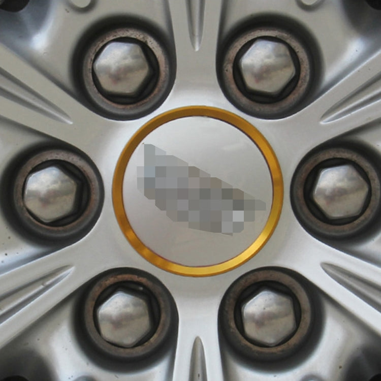 4 PCS Car Aluminum Wheel Hub Deroration Ring For Cadillac(Gold) by buy2fix
