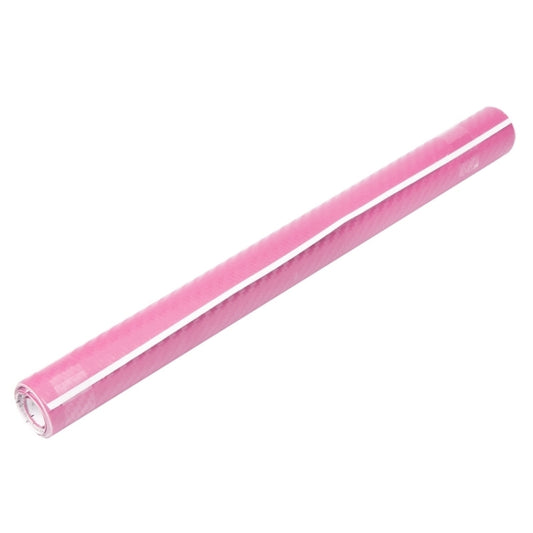 Car Decorative 3D Carbon Fiber PVC Sticker, Size: 152cm x 50cm(Pink) by buy2fix