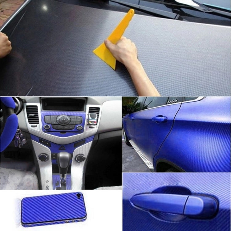 Car Decorative 3D Carbon Fiber PVC Sticker, Size: 152cm x 50cm(Blue) by buy2fix