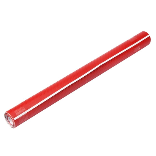 Car Decorative 3D Carbon Fiber PVC Sticker, Size: 152cm x 50cm(Red) by buy2fix