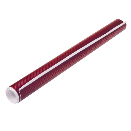 Car Decorative 3D Carbon Fiber PVC Sticker, Size: 152cm x 50cm(Wind Red) by buy2fix