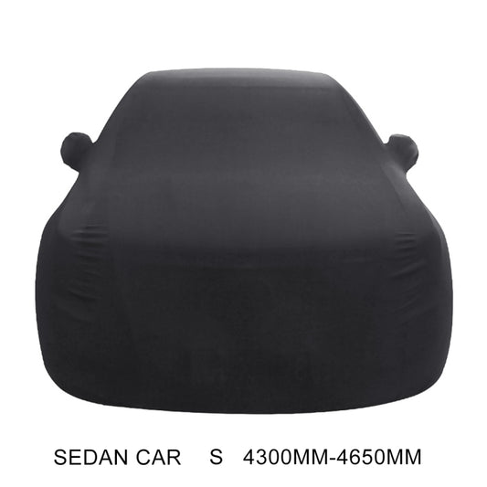 Anti-Dust Anti-UV Heat-insulating Elastic Force Cotton Car Cover for Sedan Car, Size: S, 4.3m~4.65m (Black) by buy2fix