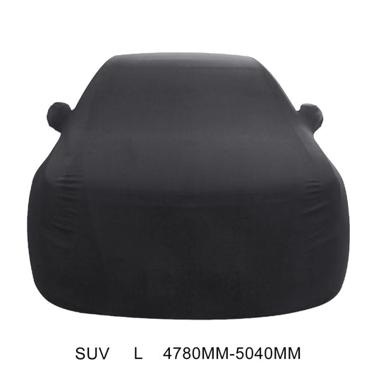 Anti-Dust Anti-UV Heat-insulating Elastic Force Cotton Car Cover for SUV, Size: L, 4.78m~5.04m(Black) by buy2fix