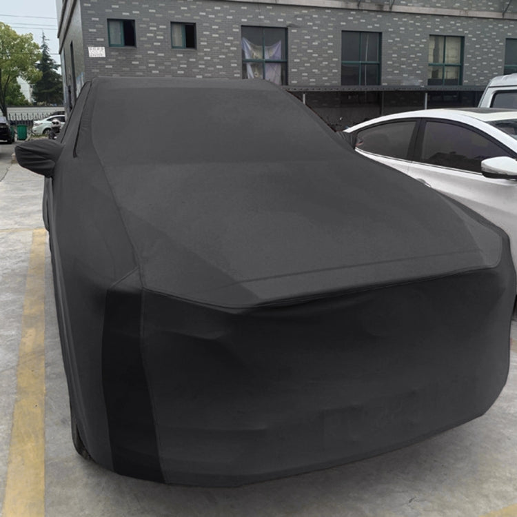 Anti-Dust Anti-UV Heat-insulating Elastic Force Cotton Car Cover for SUV, Size: L, 4.78m~5.04m(Black) by buy2fix