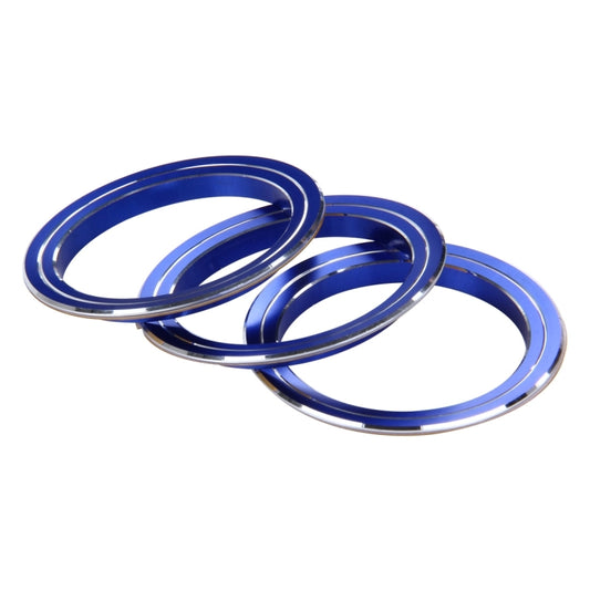 3 PCS Car Aluminum Air Conditioner Knob Case For ATENZA(Blue) by buy2fix