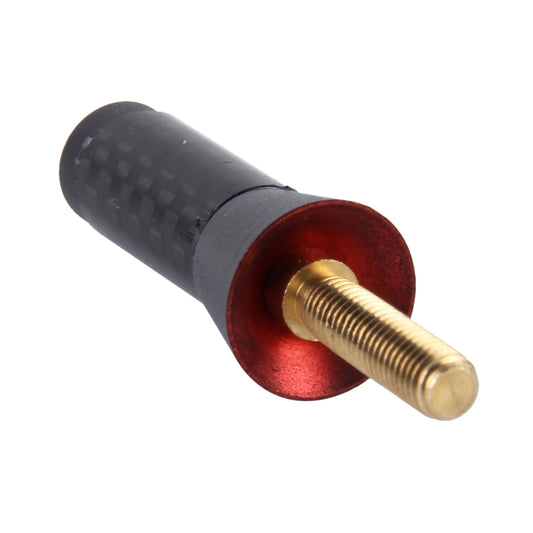 Carbon Fiber Aluminum Short Antenna Polished Universal Screws Base(Small Size)(Black) by buy2fix