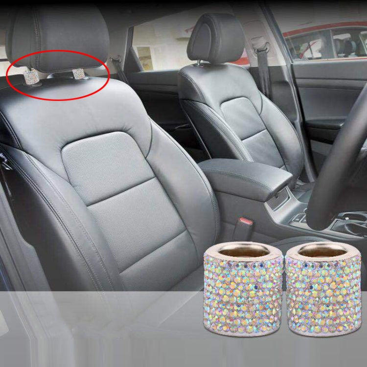4 PCS Car Crystal Head Pillow Modified Decoration (Colour) by buy2fix