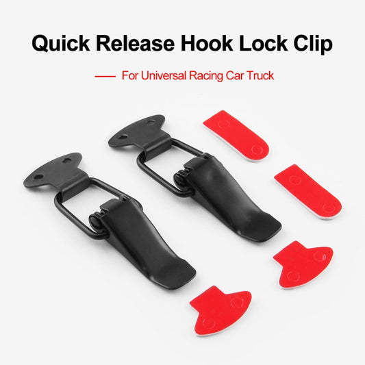EA059 2 PCS Car Modification Accessories Universal Iron Bumper Safety Fixed Buckle, Size: 26.7 x 80mm by buy2fix
