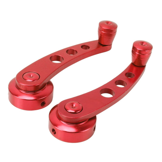 1 Pair Universal Car Wagon Door Window Crank Handle Winder Manual Door Crank Handle Window Winders(Red) by buy2fix