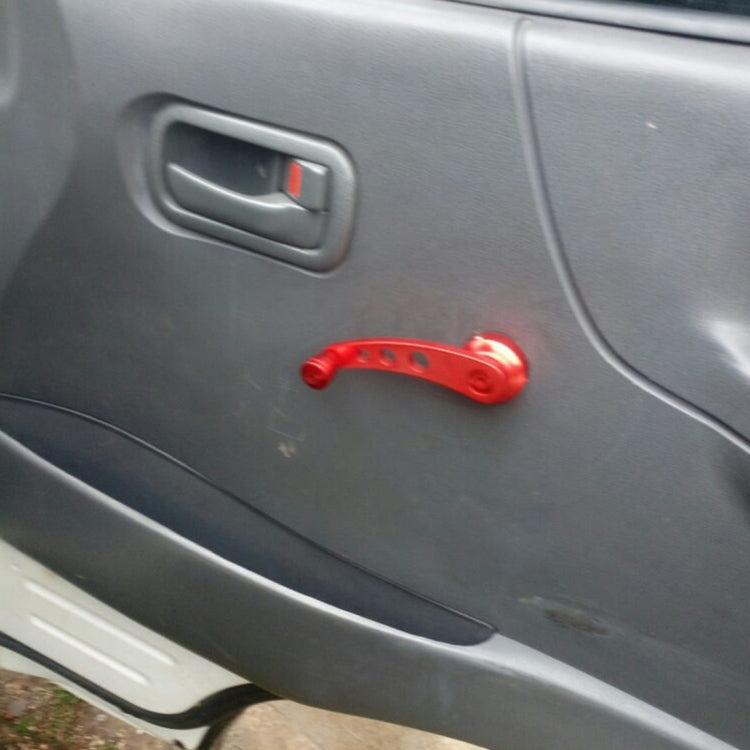 1 Pair Universal Car Wagon Door Window Crank Handle Winder Manual Door Crank Handle Window Winders(Red) by buy2fix