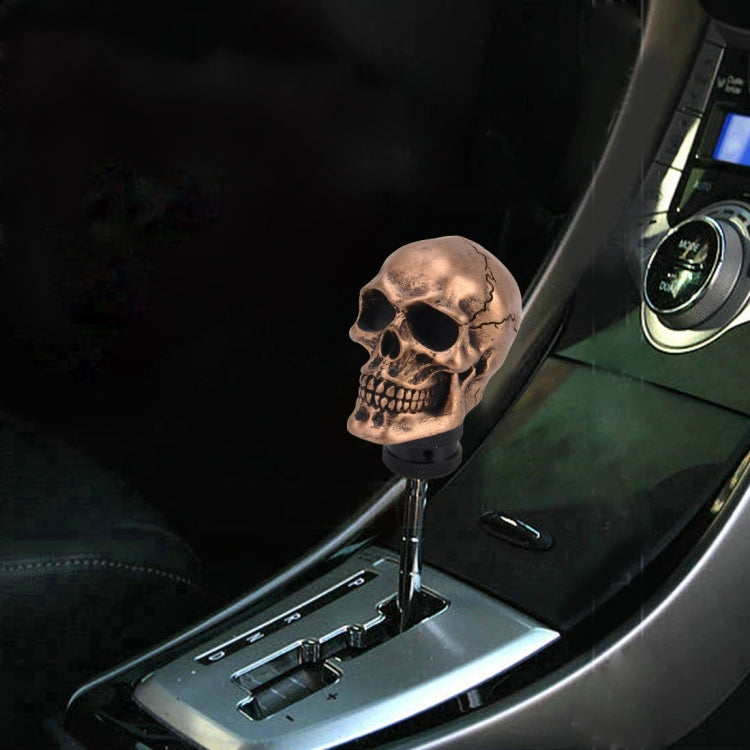 Universal Skull Head Shape Resin ABS Manual or Automatic Gear Shift Knob Fit for All Car by buy2fix