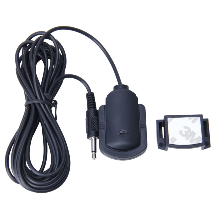 Car Audio Microphone 3.5mm Jack Plug 2 Pole Mono Mic Stereo Mini Wired External Sticker Microphone Player for Auto DVD Radio, Cable Length: 2.1m by buy2fix