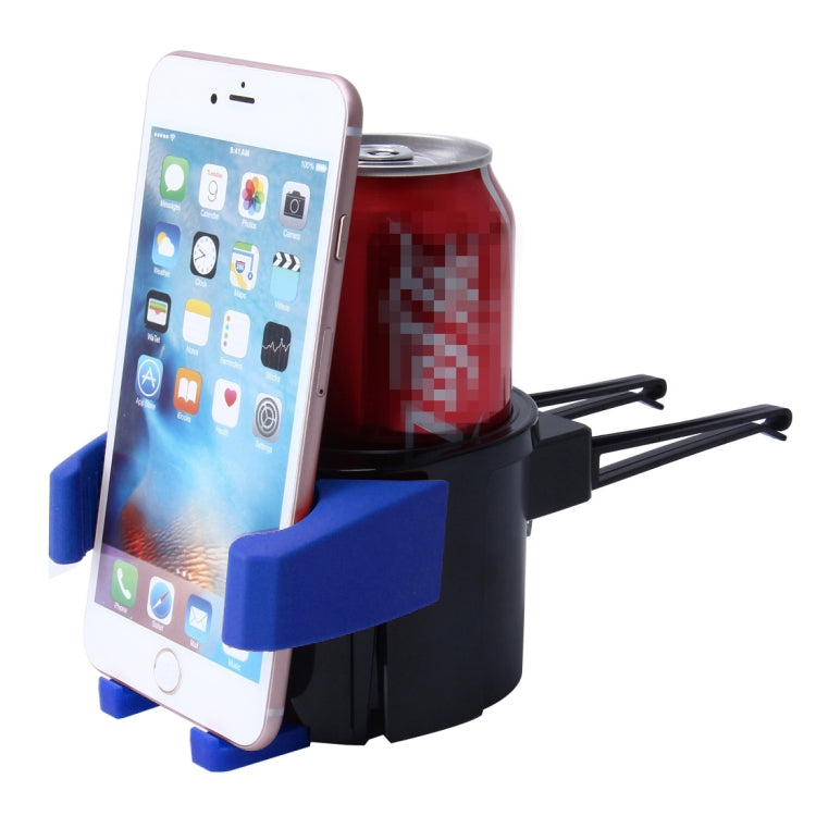 SHUNWEI SD-1027 Car Auto Multi-functional ABS Air Vent Drink Holder Bottle Cup Holder Phone Holder Mobile Mount (Blue) by SHUNWEI