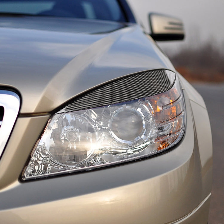 Car Carbon Fiber Light Eyebrow for Mercedes-Benz W204 Pre-Facelift 2008-2011 by buy2fix