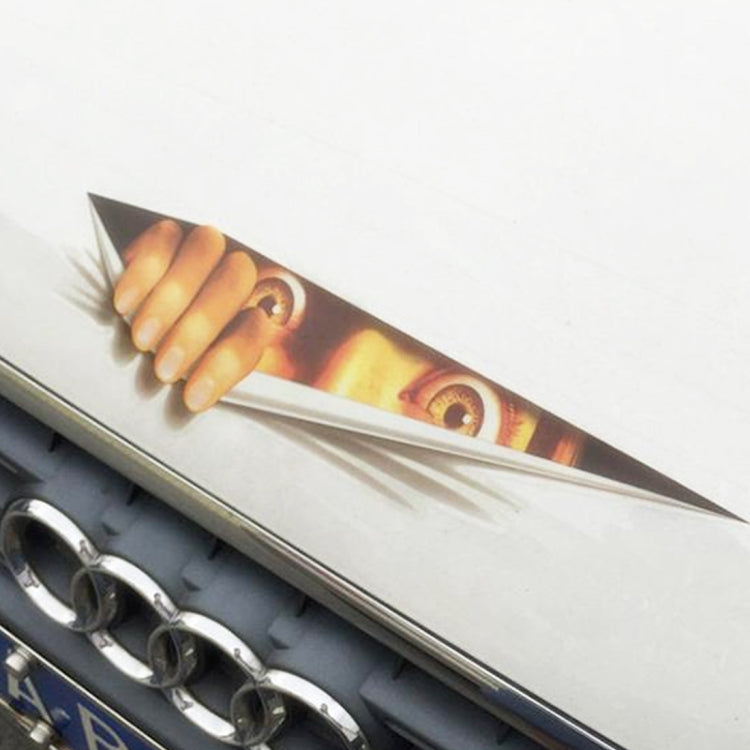 3D Characteristic Digital Simulation Horrible Style Car Paper Sticker by buy2fix