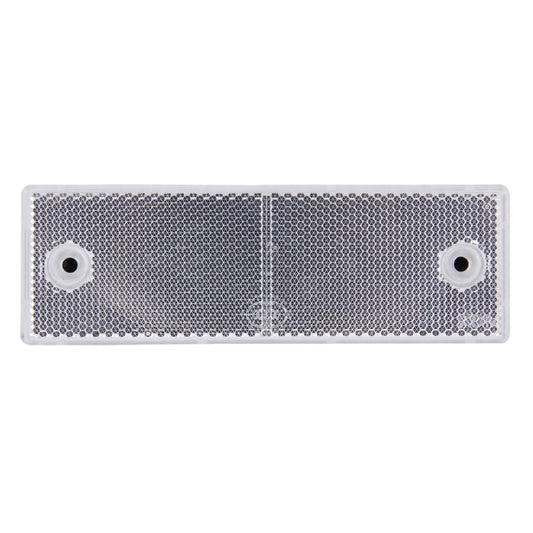 10 PCS Car Rear Bumper Warning Plastic Reflector and Sign(White) by buy2fix