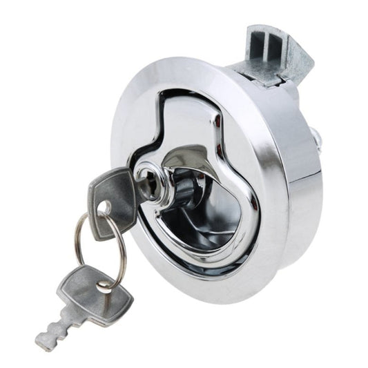 RV / Yacht / Washroom Door Catch Latch Release Cupboard Door Stop Drawer Cabinet Locker, with Key(Silver) by buy2fix