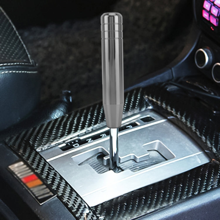 Universal Long Strip Shape Car Gear Shift Knob Modified Shifter Lever Knob, Length: 18cm(Silver Grey) by buy2fix