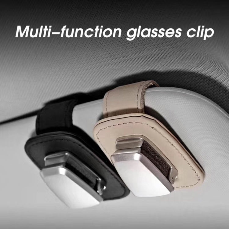 Car Multi-functional Sunglasses Clip Holder(Black) by buy2fix