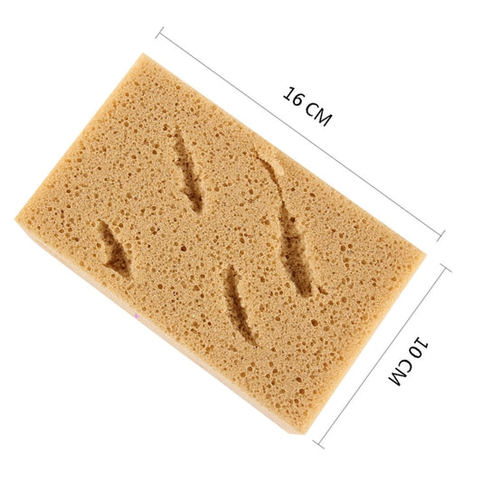 Car Care Wear-resistant Brown Soft Sponge Car Wash Cleaning Pad((Khaki) by buy2fix