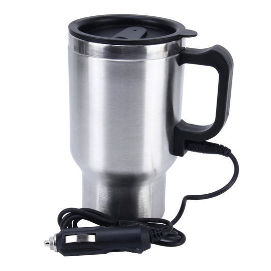 Stainless Steel Electric Smart Mug 12V Car Electric Kettle Heated Mug Car Coffee Cup With Charger Cigarette Lighter Heating Cup Kettle Vacuum Insulated Water Heater Mug by buy2fix