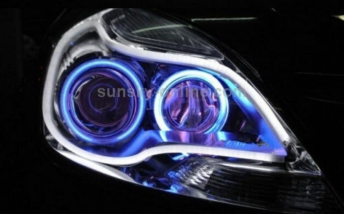 2 PCS 12V Car Daytime Running Lights Soft Article Lamp, Blue Light, Length: 30cm by buy2fix