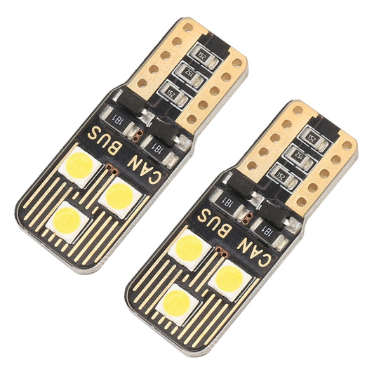 2 PCS T10 / W5W / 168 / 194 DC12V / 1.6W / 6000K / 110LM 6LEDs SMD-3030 Car Clearance Light, with Decoder (White Light) by buy2fix